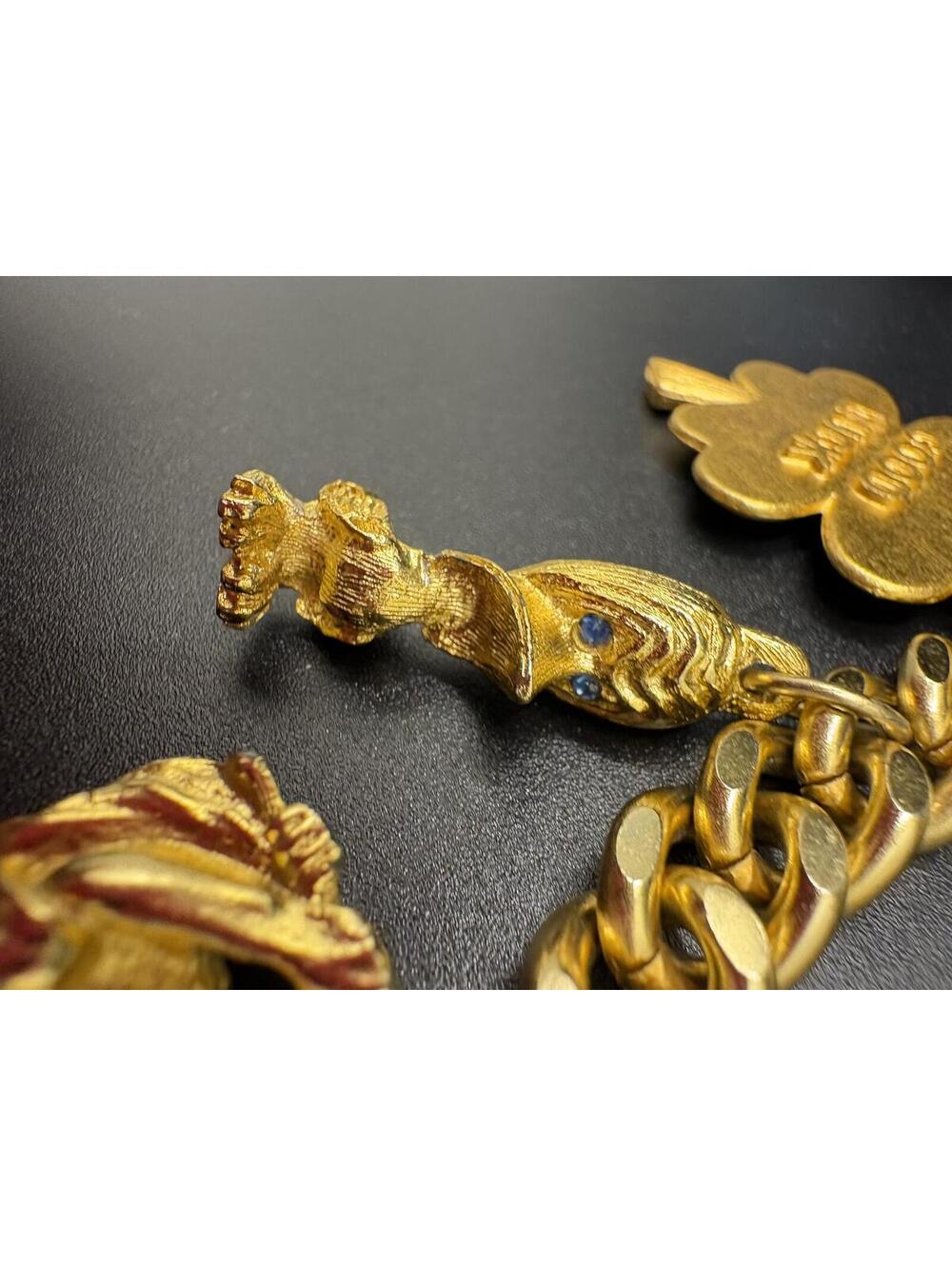 Vintage Gold Tone Charm Bracelet - Picture 5 of 7